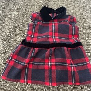 Janie and Jack Red and Black Plaid Dress
